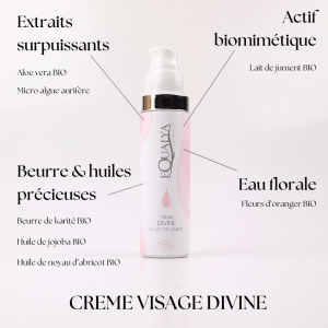 Crème visage au lait de jument
